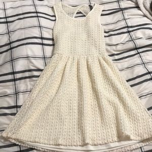 Cream mini dress